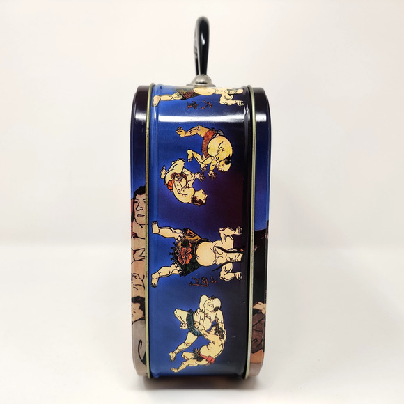 Sumo Basho Metal Lunch Box Vintage 1998 Fun Retro Collectible Wrestling Japan - Picture 7 of 16